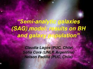 Claudia Lagos U. 8 Abril 2008 Seminario de Astrofísica