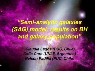 Claudia Lagos U. 8 Abril 2008 Seminario de Astrofísica