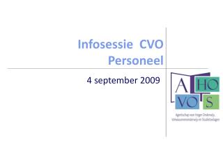Infosessie CVO Personeel