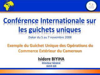 Conférence Internationale sur les guichets uniques