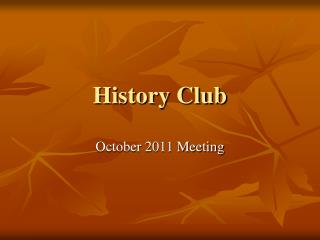 History Club
