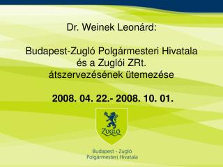 2008. 04. 22. rendes ülés Alapító okirat módosítása