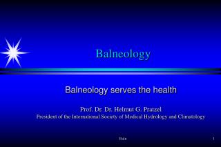 Balneology