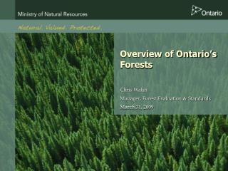 Overview of Ontario’s Forests
