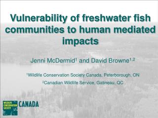 Vulnerability of freshwater fish communities to human mediated impacts