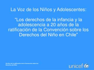 La Voz de los Niños y Adolescentes: