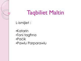 Taqbiliet Maltin