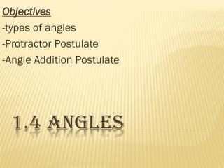 1.4 Angles