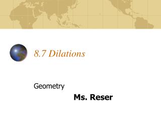 8.7 Dilations