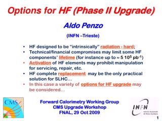 Options for HF (Phase II Upgrade)