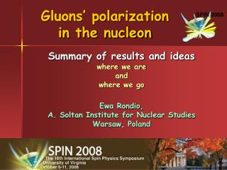 Gluons’ polarization in the nucleon