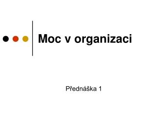 Moc v organizaci