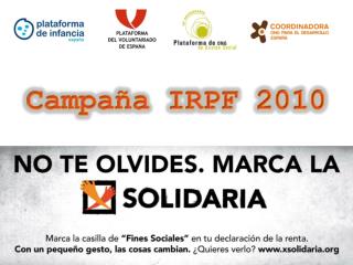 D ossier de prensa Campaña IRPF 2008