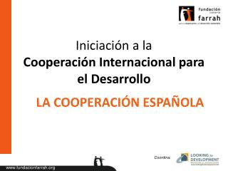 Iniciación a la Cooperación Internacional para el Desarrollo