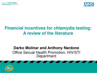 Financial incentives for chlamydia testing: A review of the literature