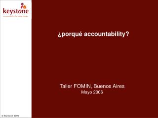 ¿ porqué accountability?