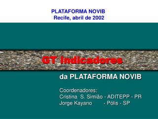 GT Indicadores