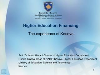 Higher Education Financing