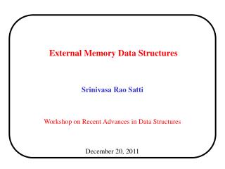 External Memory Data Structures