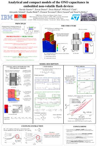 Analytical and compact models of the ONO capacitance in embedded non-volatile flash devices