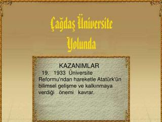 KAZANIMLAR