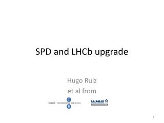 SPD and LHCb upgrade