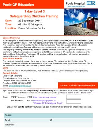 Poole GP Education