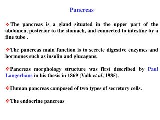 Pancreas