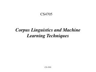 CS4705