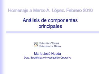 Análisis de componentes principales
