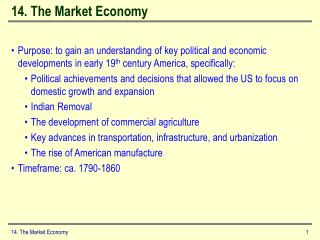 14. The Market Economy