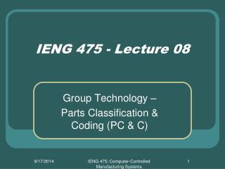IENG 475 - Lecture 08