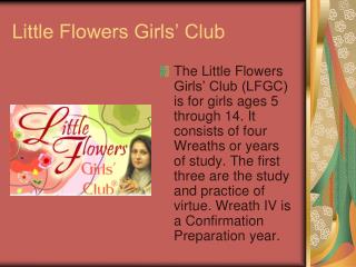 Little Flowers Girls’ Club