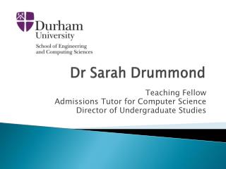 Dr Sarah Drummond