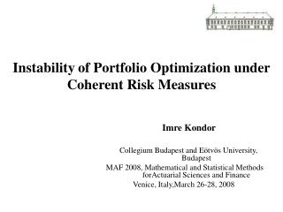 Instability of Portfolio Optimization under Coherent Risk Measures