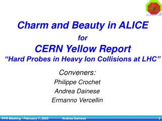 Charm and Beauty in ALICE for CERN Yellow Report “Hard Probes in Heavy Ion Collisions at LHC”