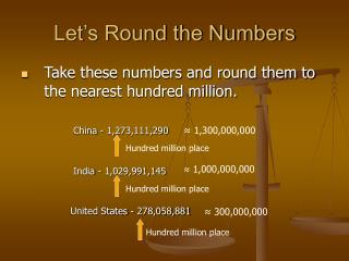 Let’s Round the Numbers