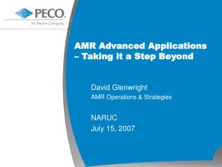 AMR Advanced Applications – Taking it a Step Beyond