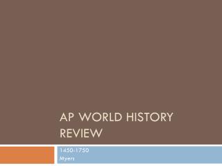 AP World History Review