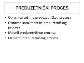 PREDUZETNI ČKI PROCES