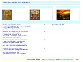 Cantico delle creature (Laudes creaturarum)