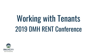 Working with Tenants