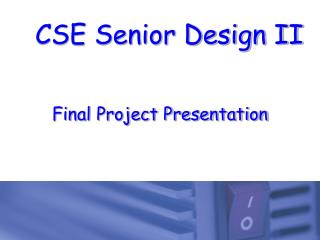 Final Project Presentation
