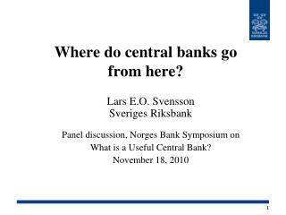 Where do central banks go from here?