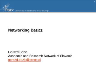 Networking Basics