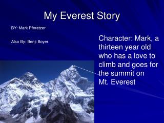 My Everest Story