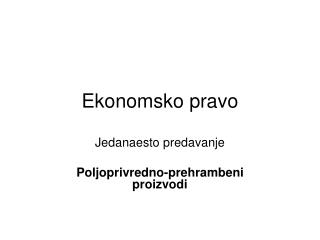 Ekonomsko pravo