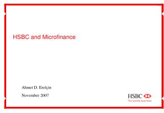 HSBC and Microfinance