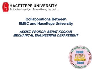 ASSIST. PROF.DR. BENAT KOCKAR MECHANICAL ENGINEERING DEPARTMENT