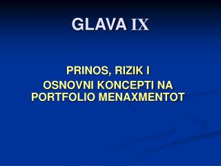 GLAVA IX